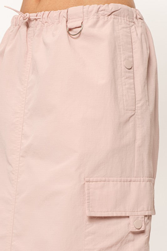 Pink Cargo Skirt