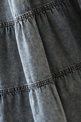 Acid Washed Denim Skirt