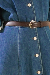 Denim Midi Dress