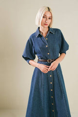 Denim Midi Dress