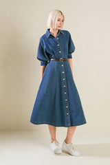 Denim Midi Dress