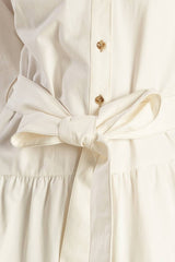Woven Twill Midi Dress