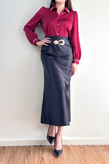 Satin Skirt Buckle