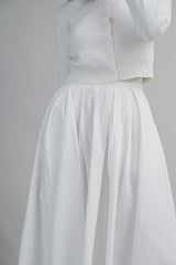 Knit Cardigan And Midi Skirt Set