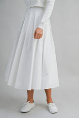 Knit Cardigan And Midi Skirt Set