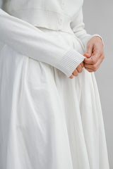 Knit Cardigan And Midi Skirt Set