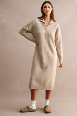 Knit Ribbed HZ Midi Dress