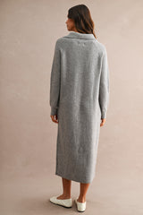 Ribbed Knit Midi Dress