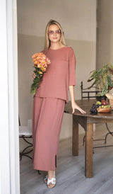 Everyday Linen Set Rust