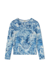 Point Printed Jersey Crew