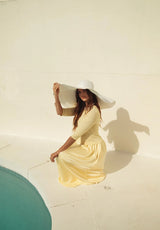 Knit/Satin Combo Maxi Butter