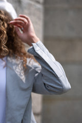 Aspen Jacket - Clouded Blue detail