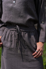 Urban Ease Skirt - Dark Gray detail