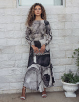 Marbella Noir Dress - Print