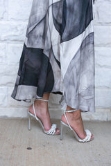 Marbella Noir Dress - Print detail