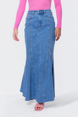 Arden Skirt Medium Blue