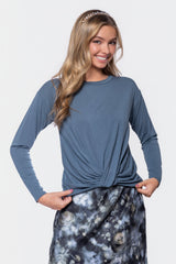 Olly Top Slate Green