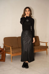 Leather Maxi Skirt