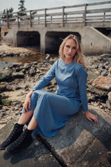 Willow Breeze Dress - Blue detail