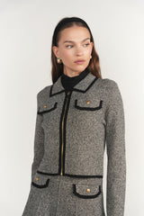 Trent Jacket Black Tweed
