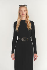 Brenta Dress, Black - detail