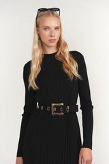 Brenta Dress, Black - detail