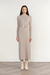Brenta Dress, Bone - detail