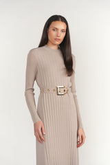 Brenta Dress, Bone - detail