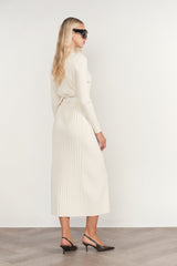 Brenta Dress, Coconut - detail
