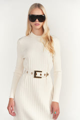 Brenta Dress, Coconut - detail