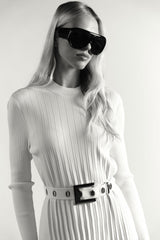 Brenta Dress, Coconut - detail