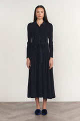 Drina Dress Deep Indigo Navy - back