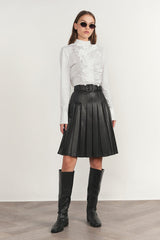 Yarra Skirt - Black (styled outfit shot)