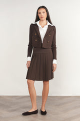 Allier Skirt - Fudge (styled outfit shot)