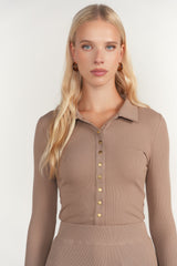 Kaveri Blouse, Sandstone - detail