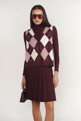 Infinity Skirt, Antique Berry - detail