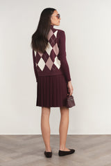 Infinity Skirt, Antique Berry - detail