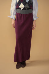 Point Brushed Straight Skirt, detail
