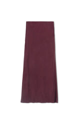 Point Brushed Straight Skirt - Berry Wine