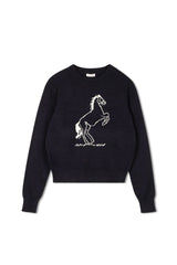 Point Riding Sweater - Navy