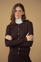 Twisted Cable Cardi - styled