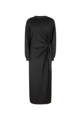 Point Side Tie Dress - Black