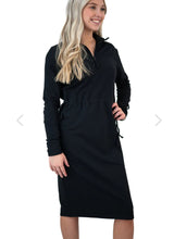 Drawstring Sweatshirt Dress