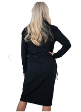 Drawstring Sweatshirt Dress