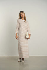 Point Stripe Maxi Dress