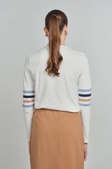 Point Sleeve Stripe Tee