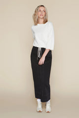 Kama Skirt Dark Black Denim