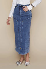 Kama Skirt Dark Wash Denim