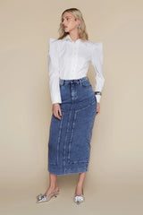 Kama Skirt Dark Wash Denim