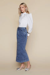 Kama Skirt Dark Wash Denim